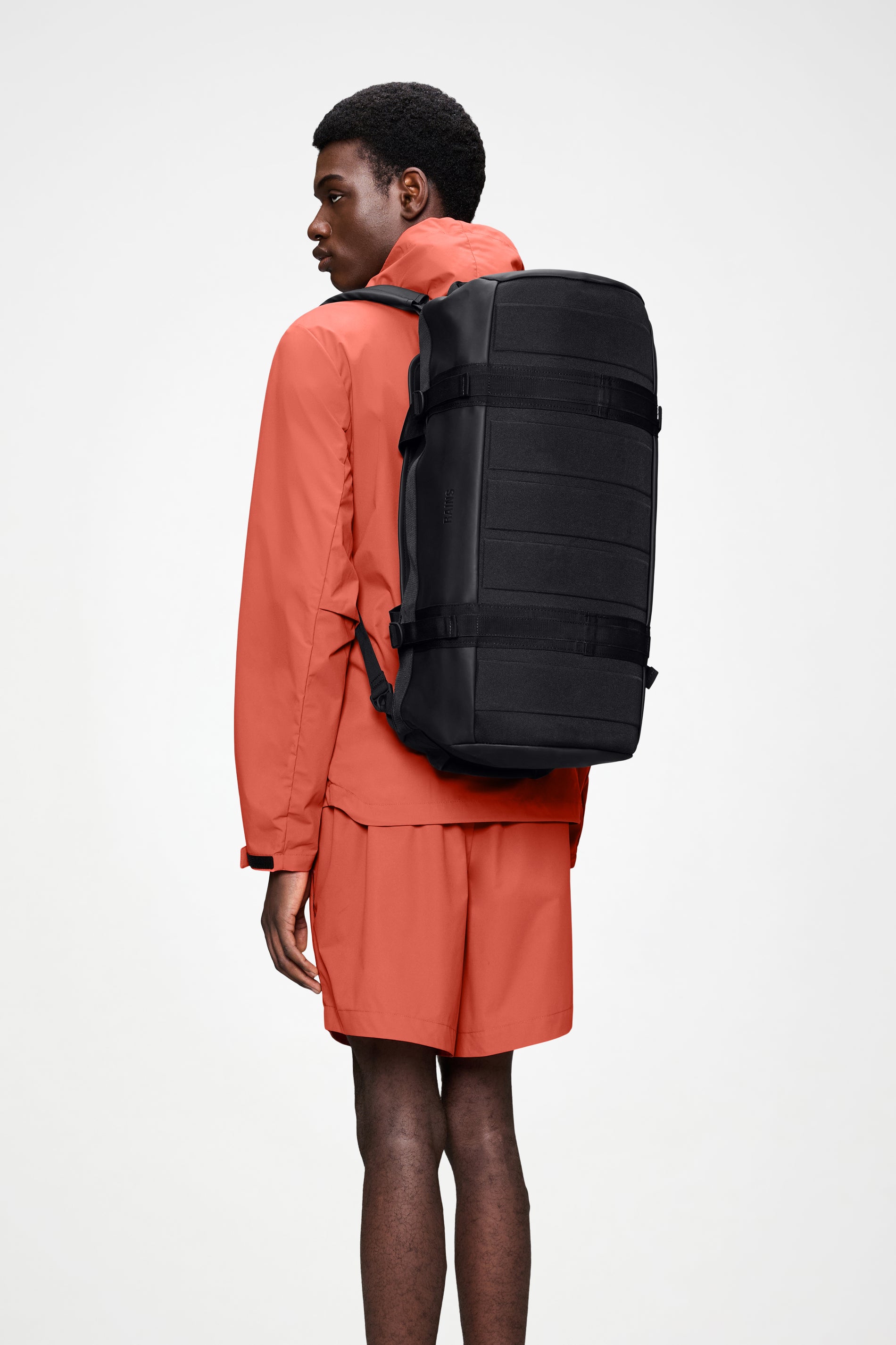 RAINS Texel Duffel Bag Small Black Duffel