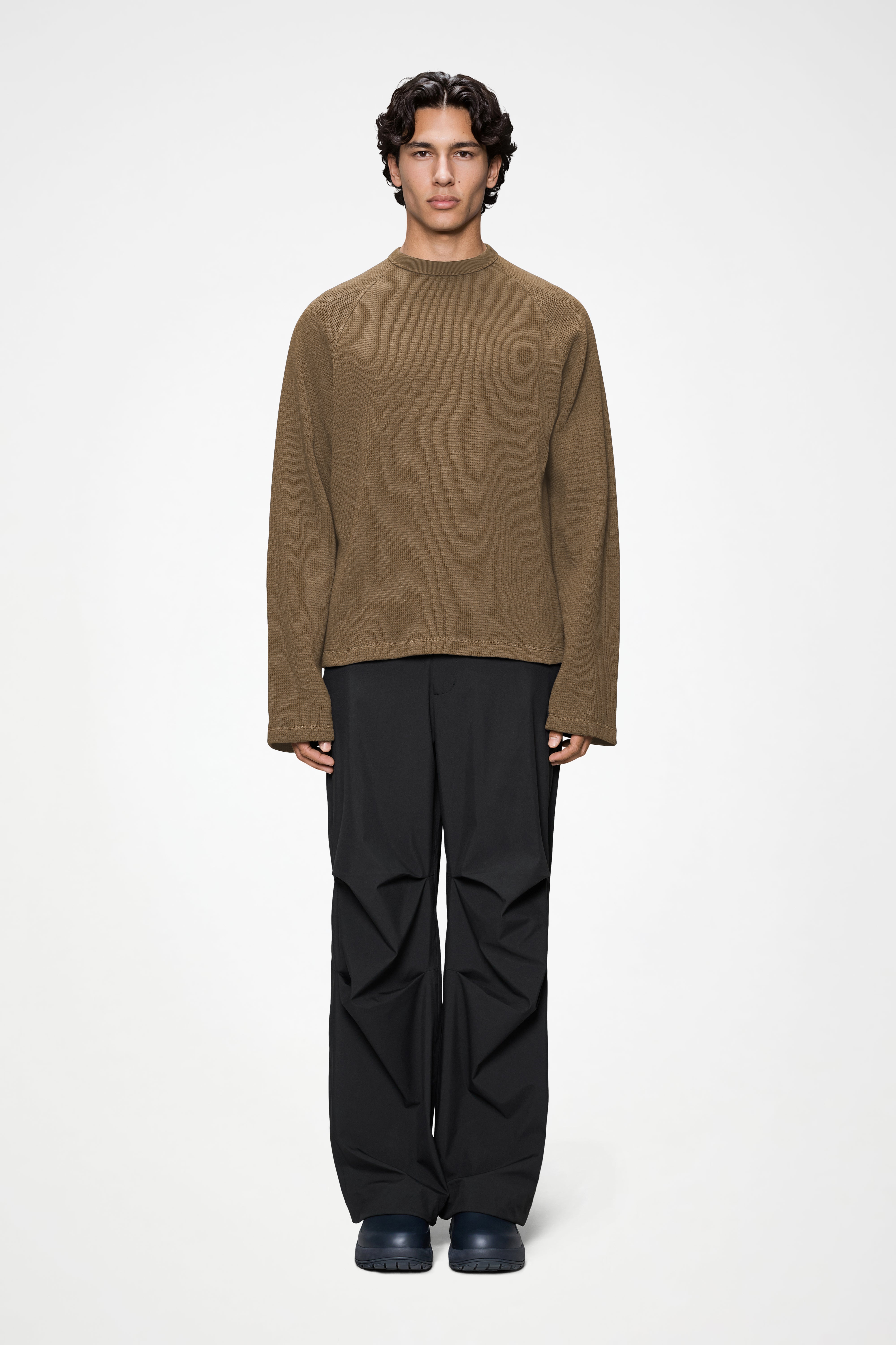 RAINS Waffle Long Sleeve T-Shirt Rains Splinter Long Sleeve