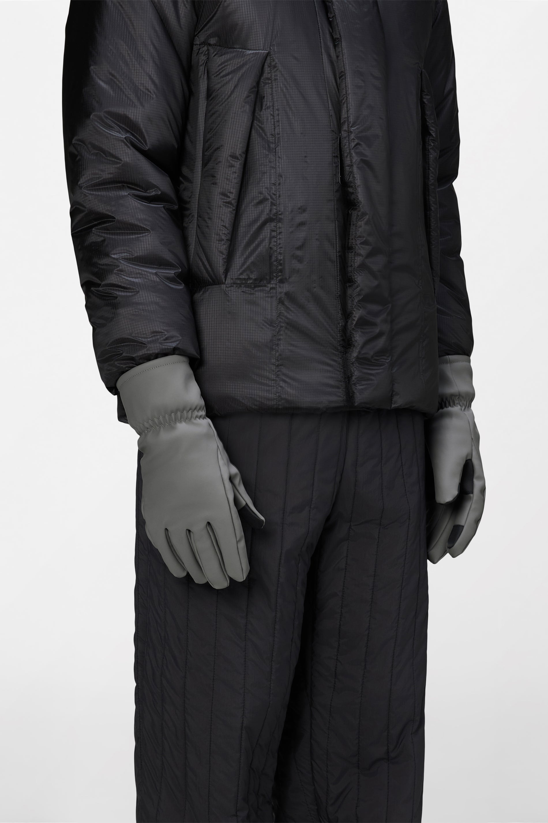 RAINS Insulated Gloves Grey Gloves & Mittens