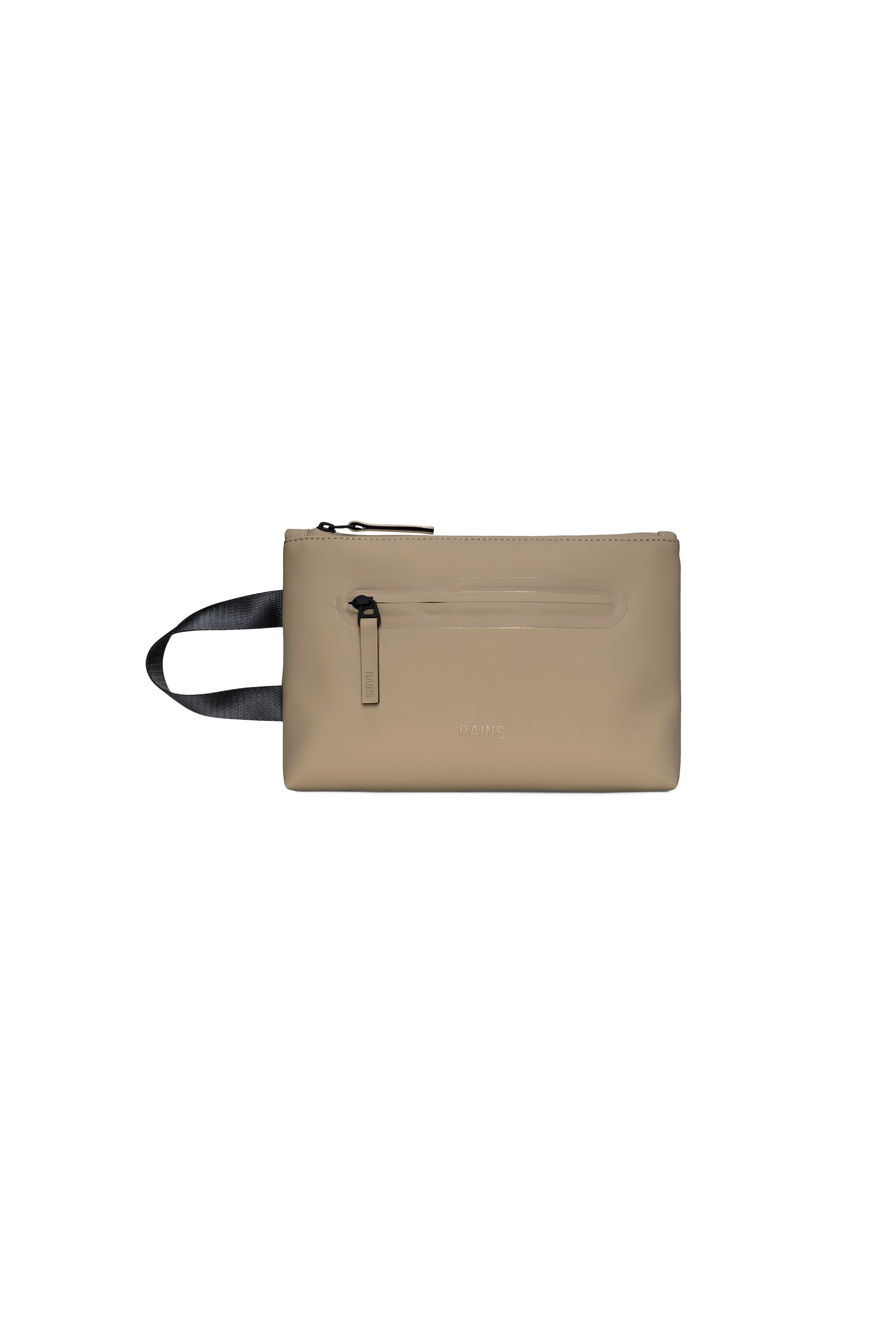 RAINS 2 Zip Cosmetic Bag Large Beige 3.50L H17 x D8 x W25 cm Wash Bag