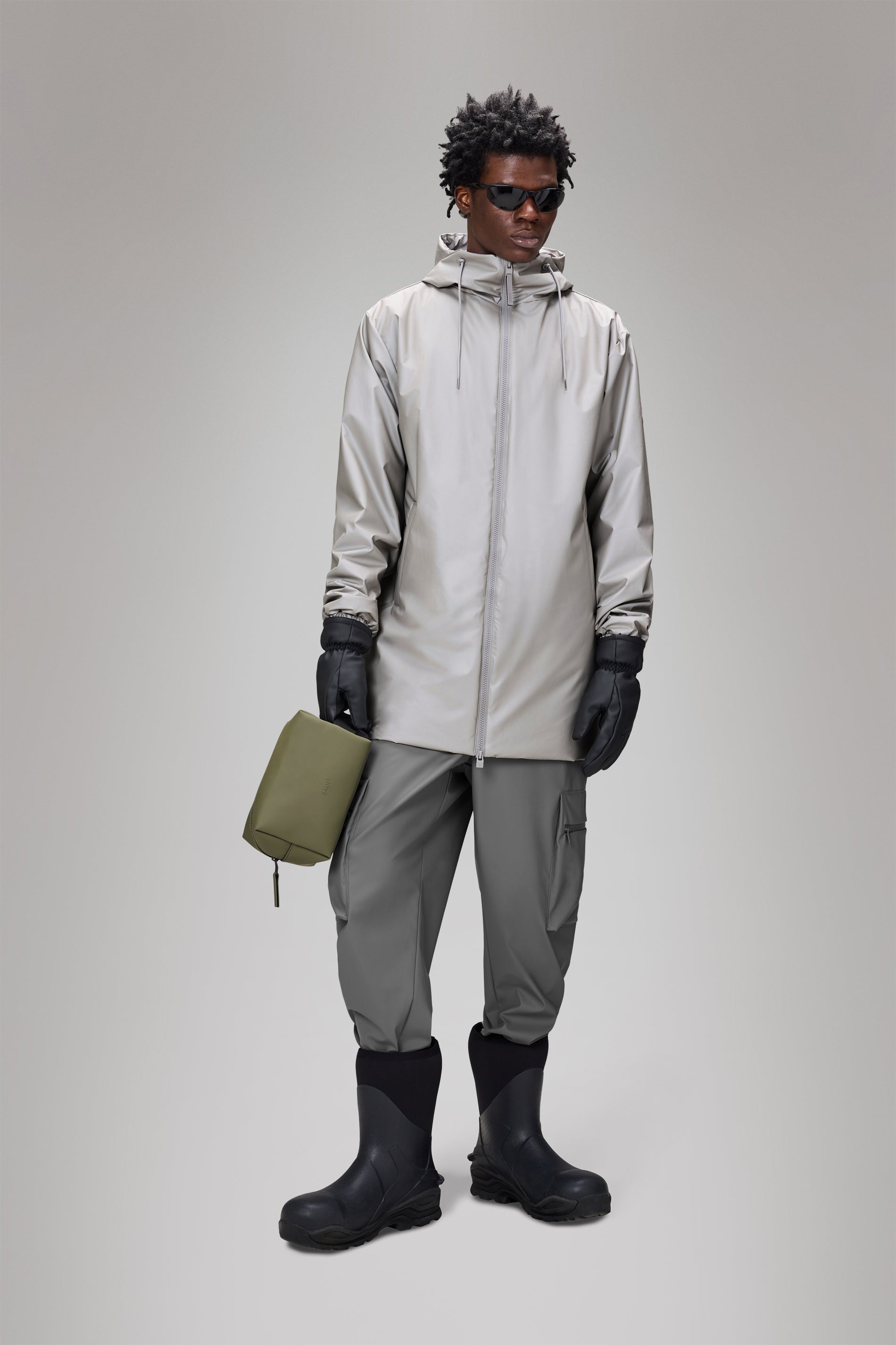RAINS Lohja Long Insulated Jacket Nimbus Jacket