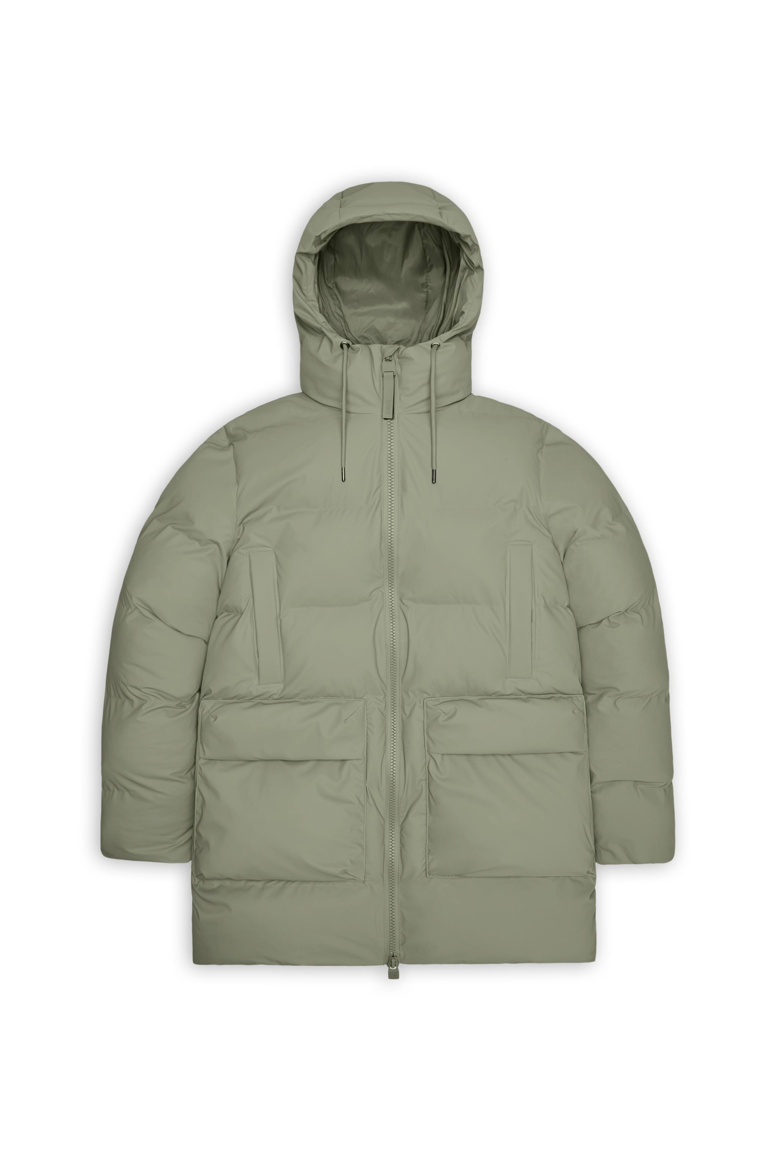 Rains Alta Long Puffer Cargo Jacket Drift Jacket