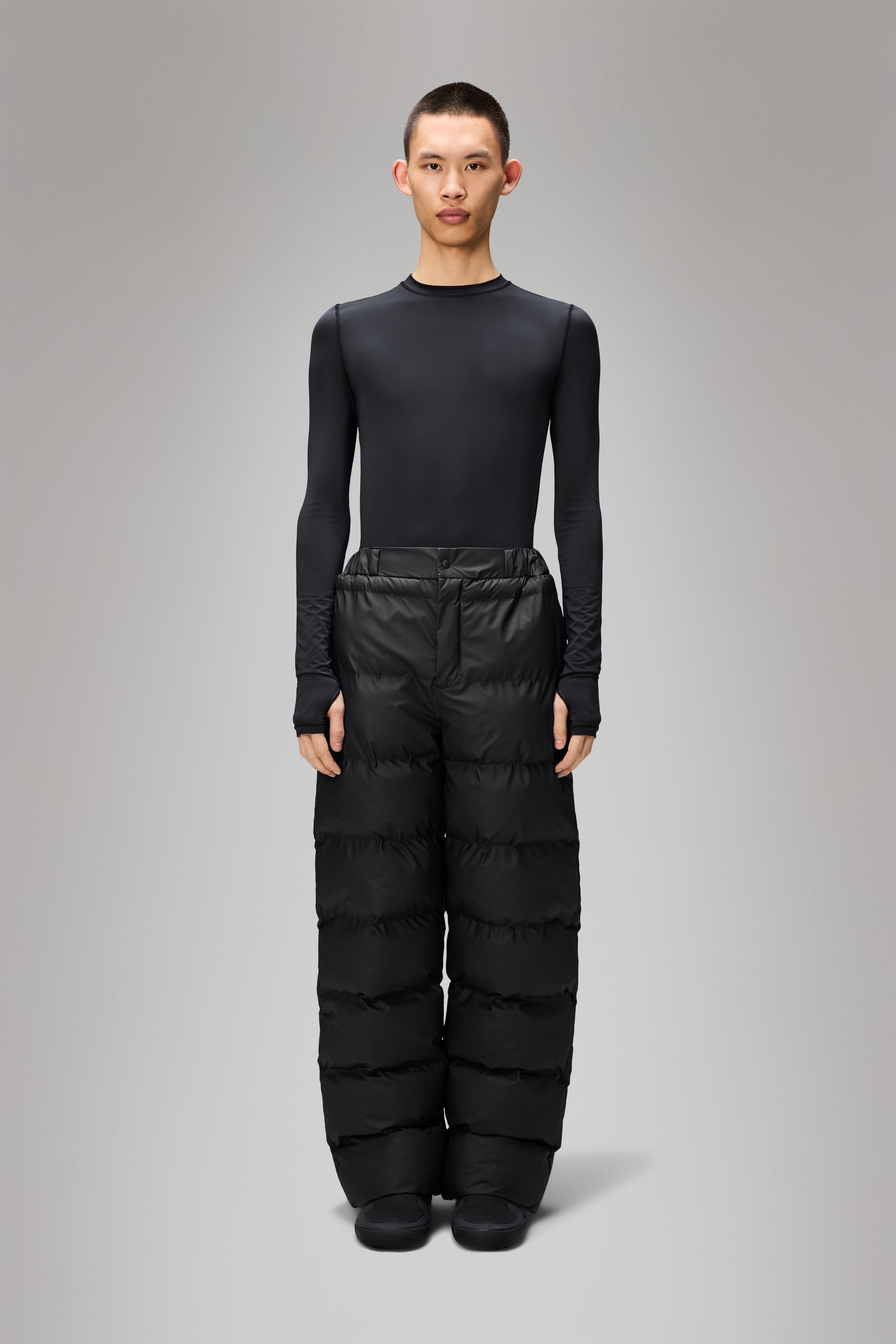 RAINS Alta Puffer Pants Regular Black Pants