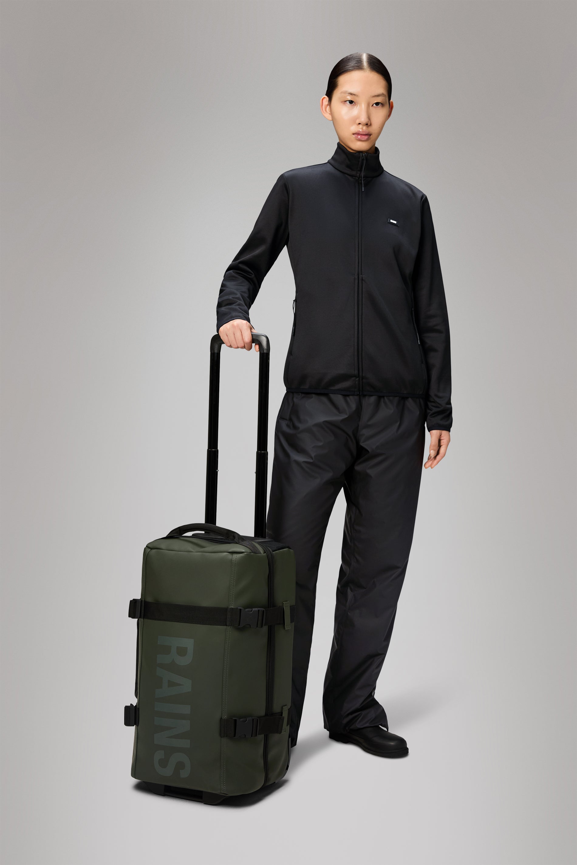 RAINS Texel Cabin Bag Green Trolley