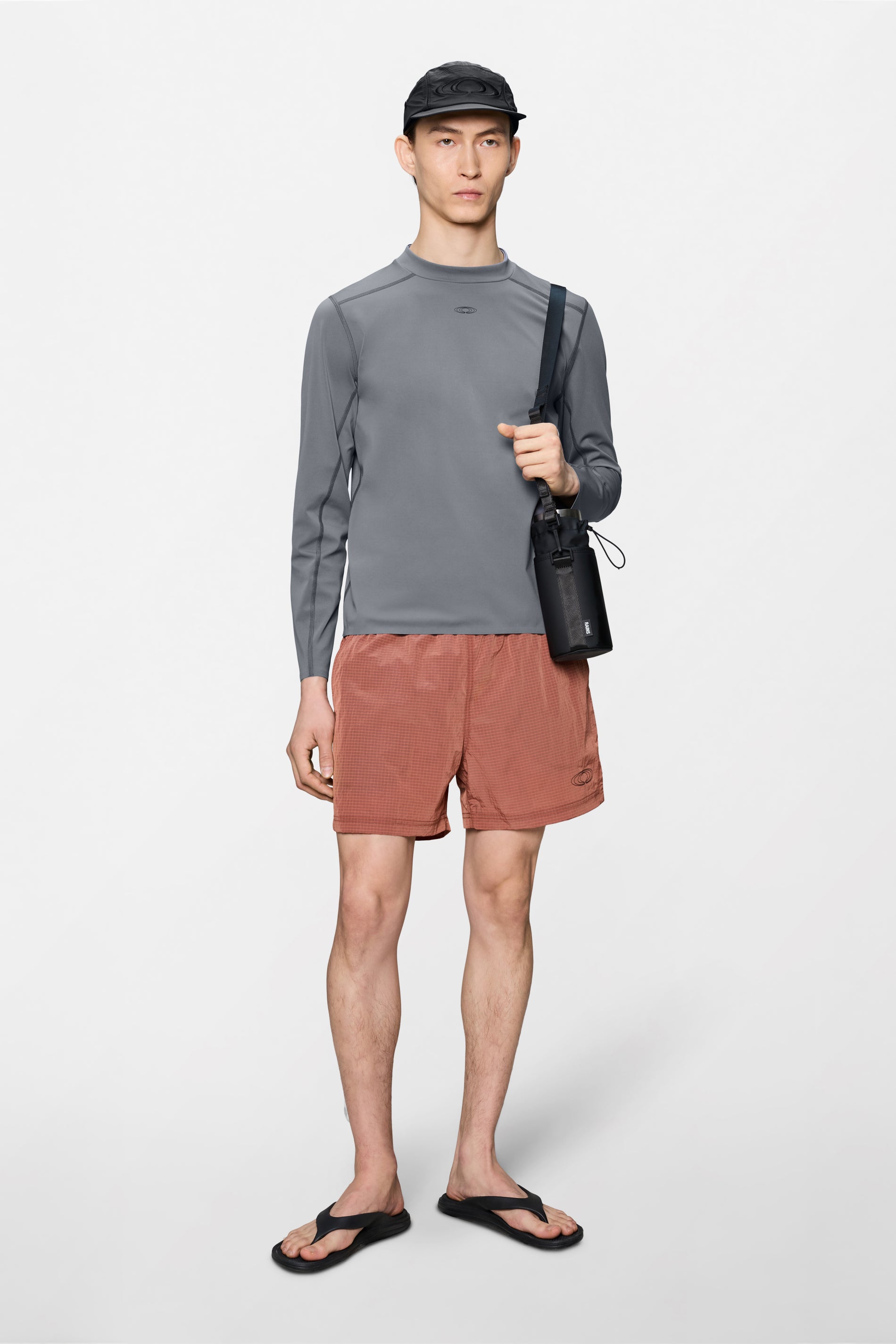 RAINS Warm-Up Long Sleeve Top Shadow Long Sleeve