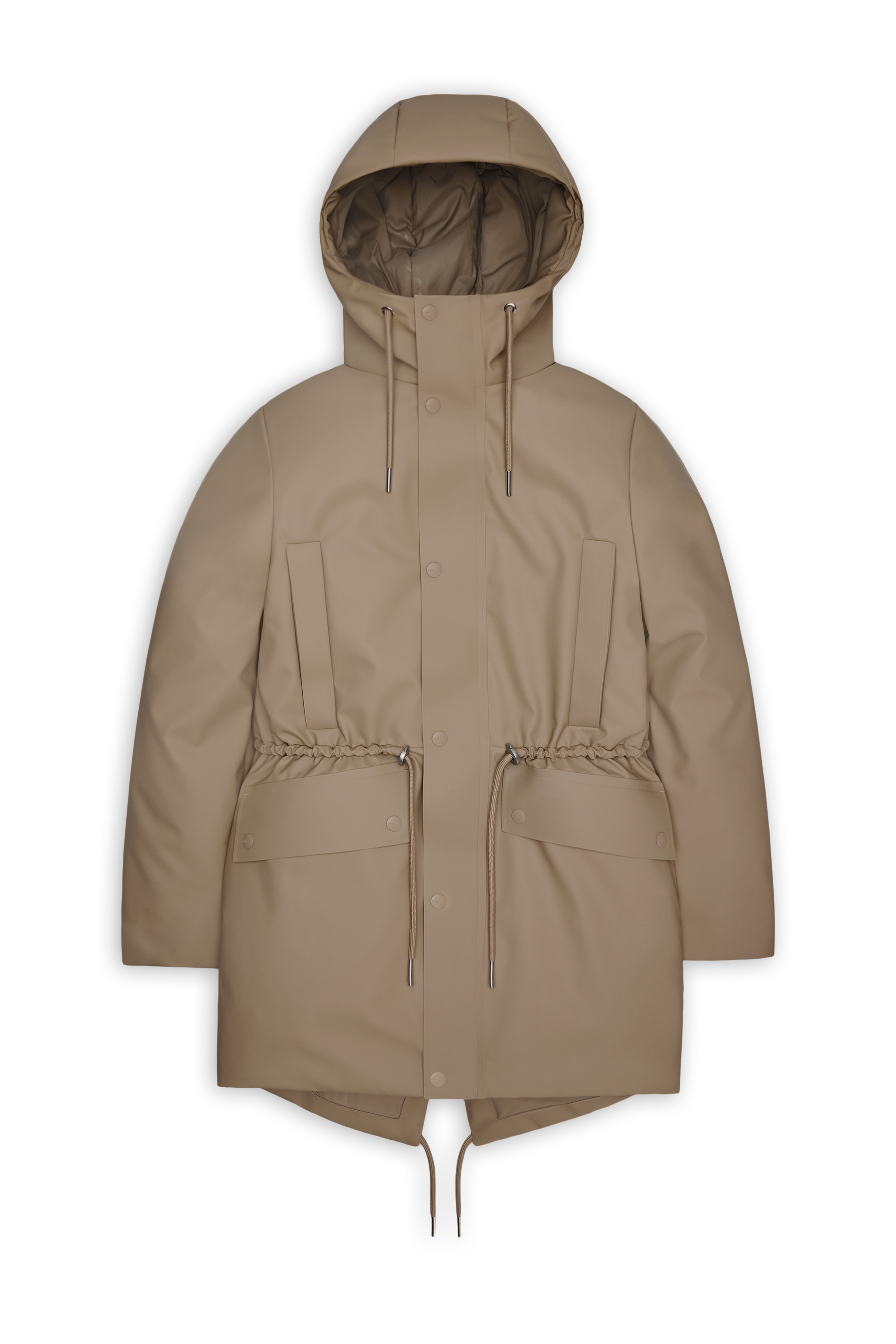 Rains Nome String W Parka Beige Jacket