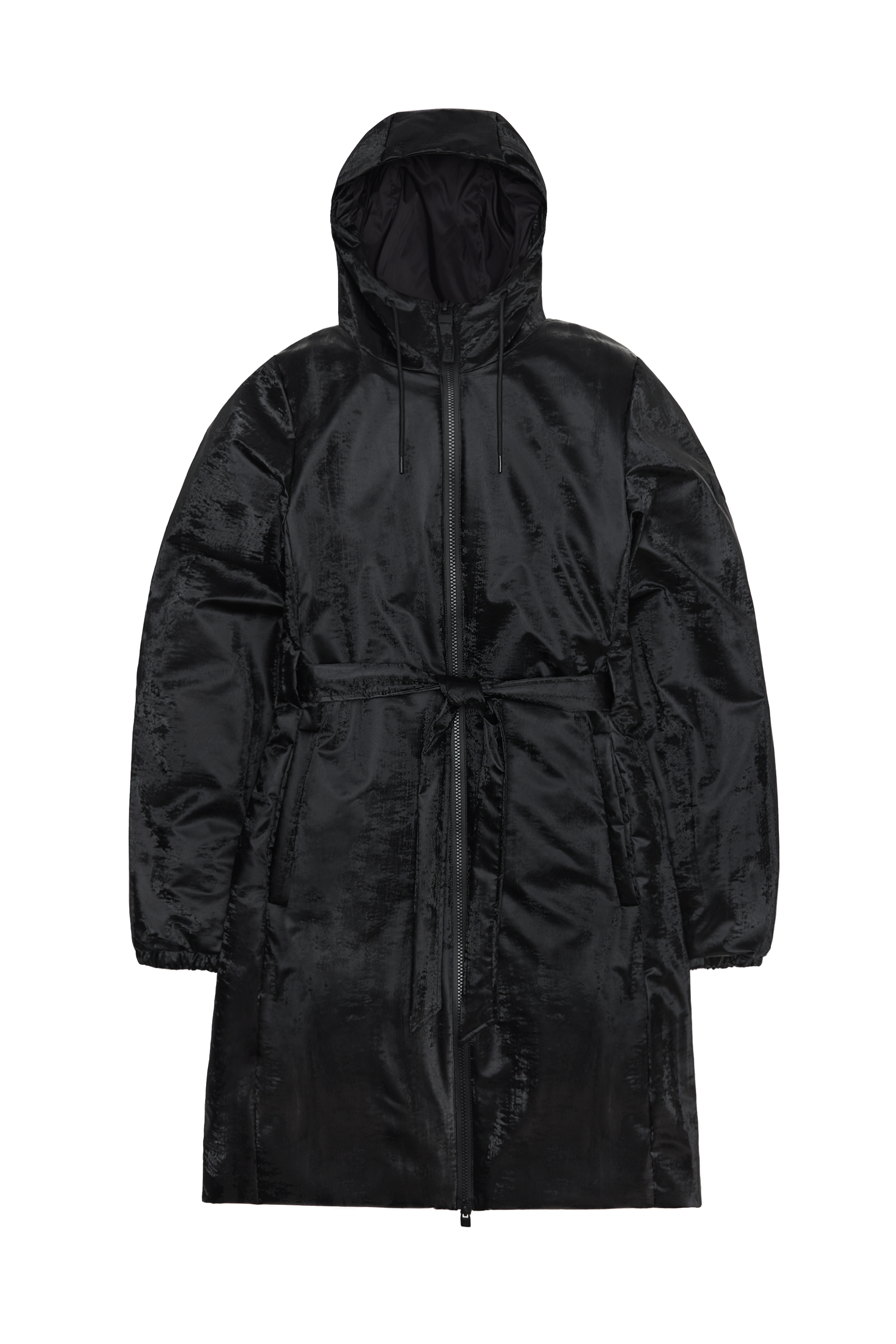 RAINS Lohja Long Insulated Curve Jacket Coal Jacket