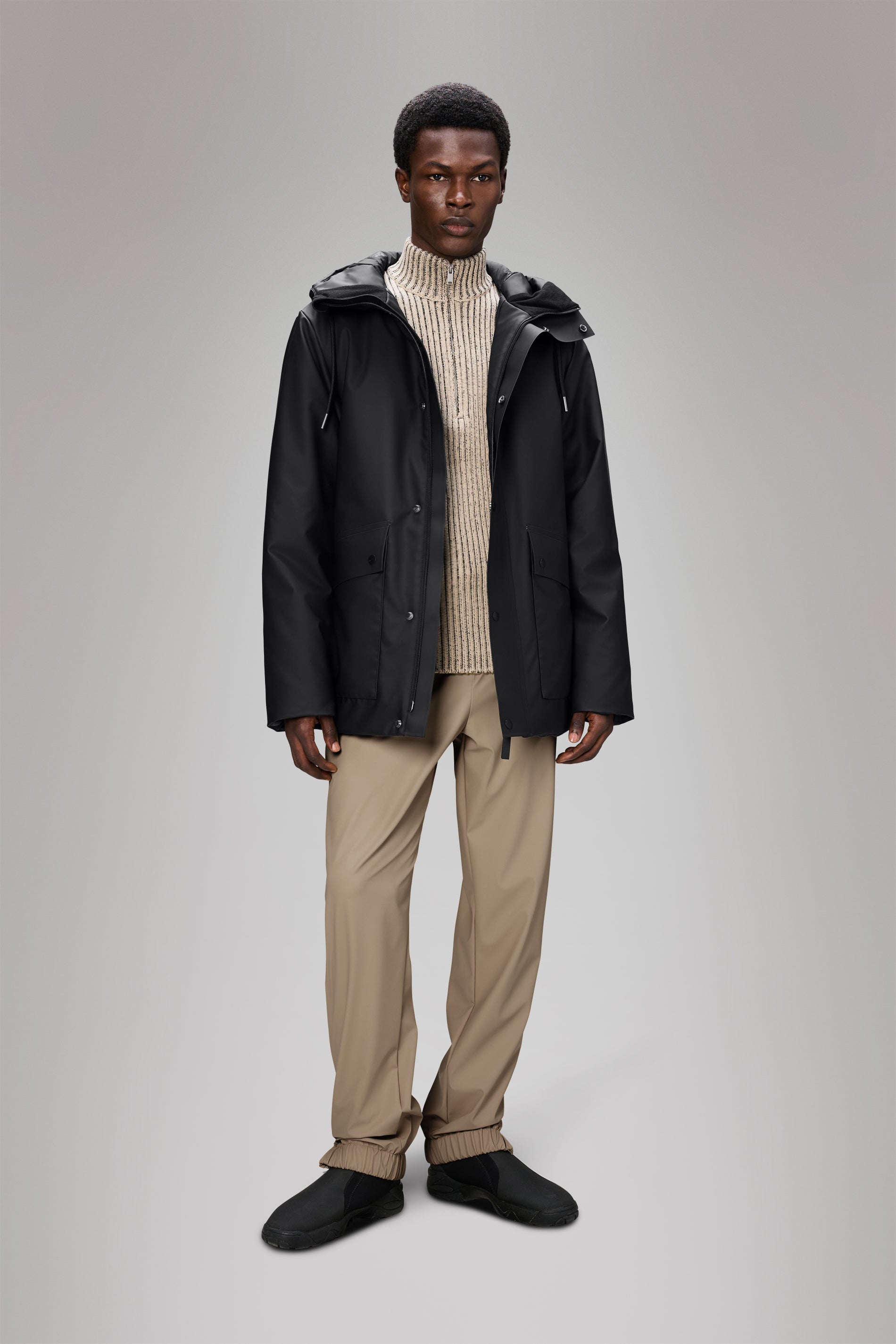 RAINS Nome Parka Black Jacket