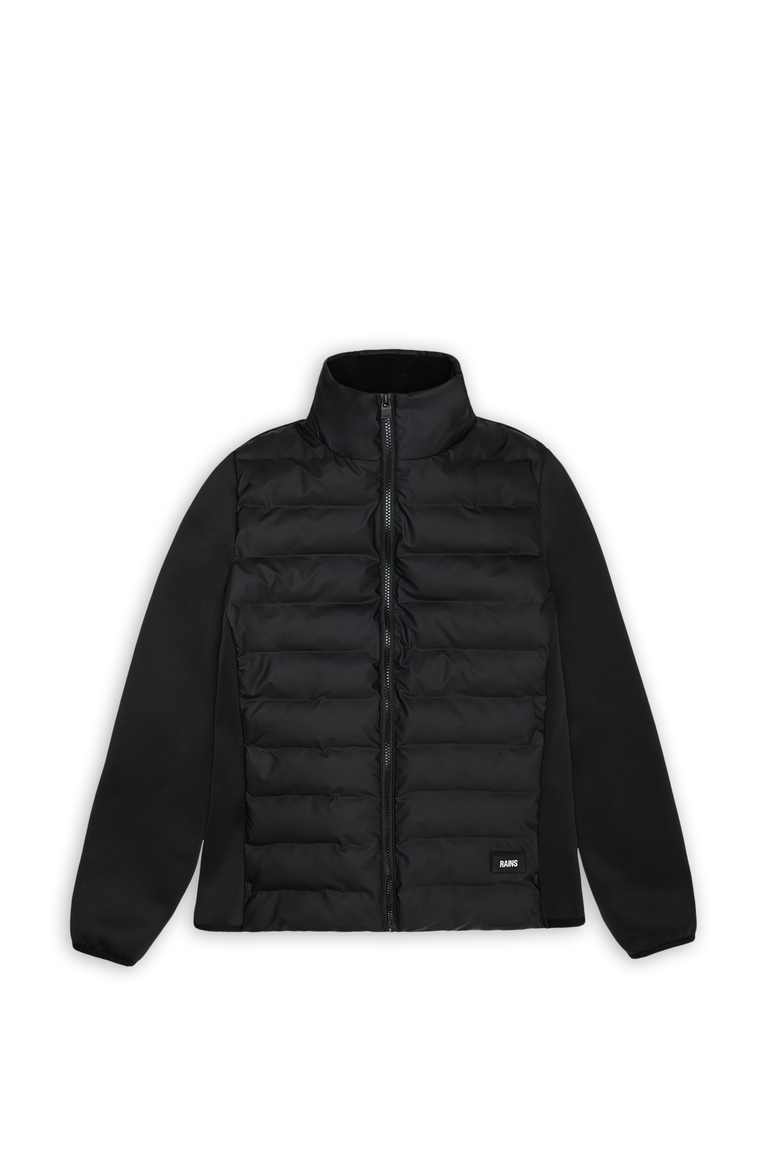 RAINS Safi Fleece Hybrid Curve Jacket Black Jacket