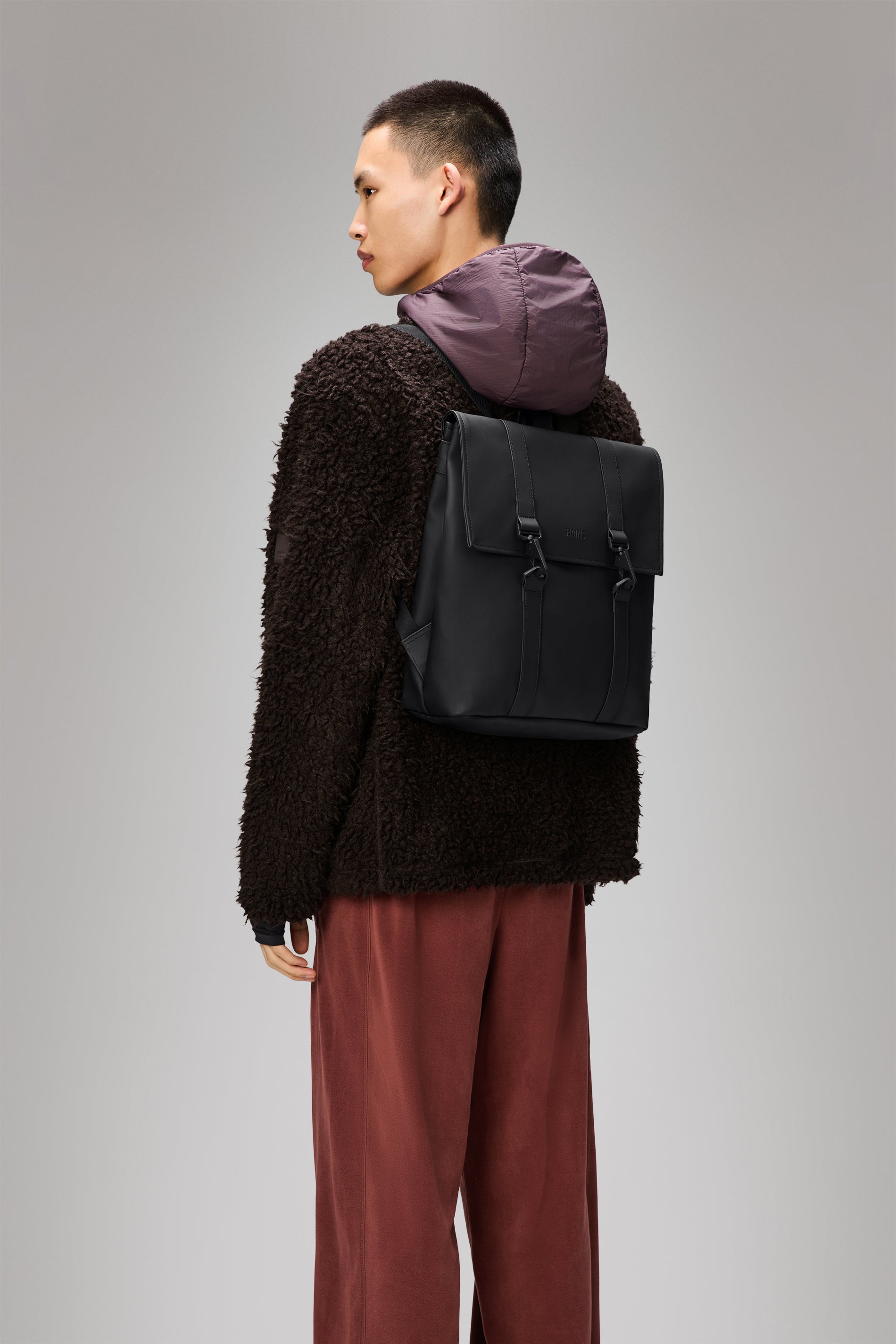 RAINS MSN Bag Mini Black 12L H34 x D12 x W33 cm Backpack