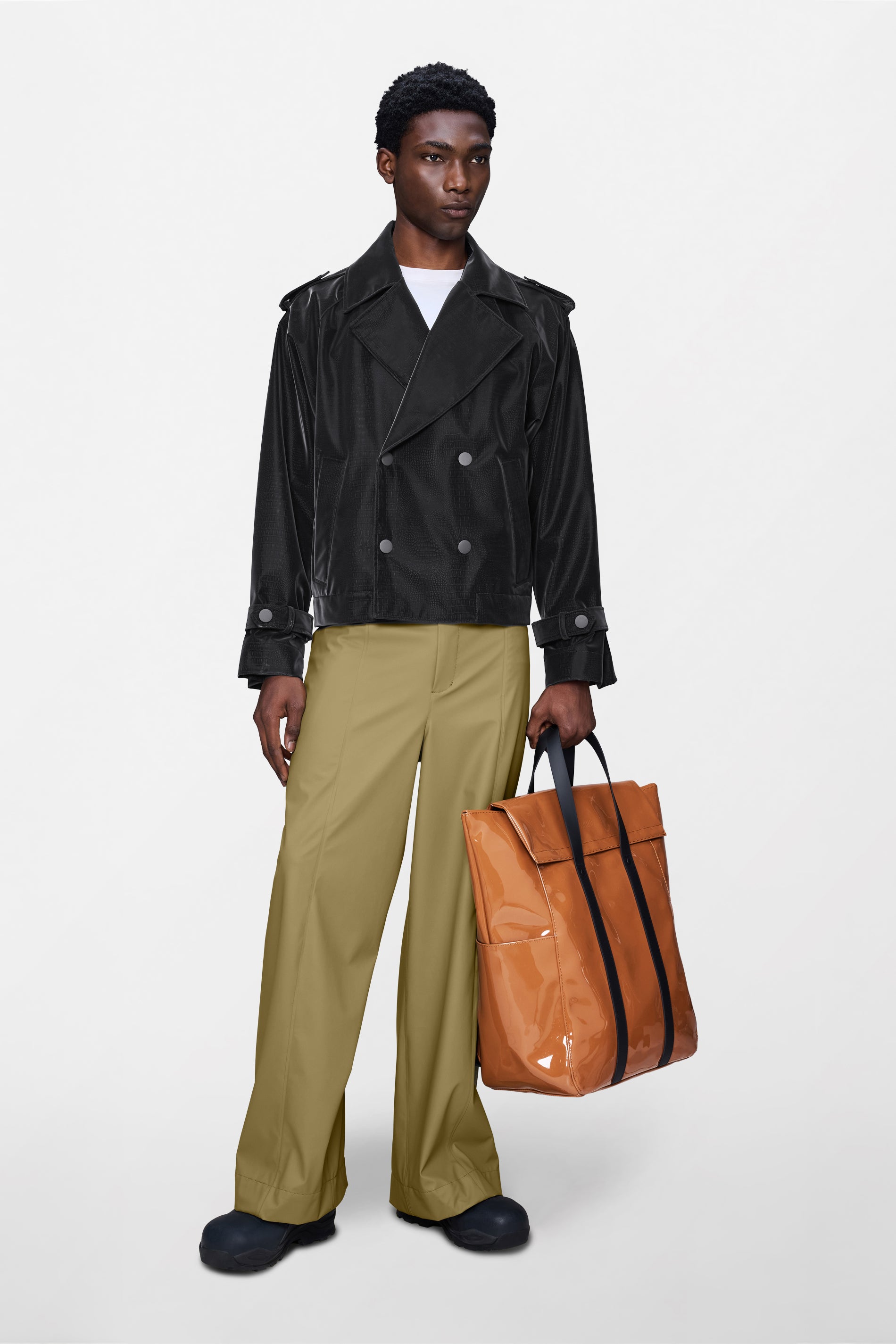 RAINS Short Trench Coat Bite Jacket