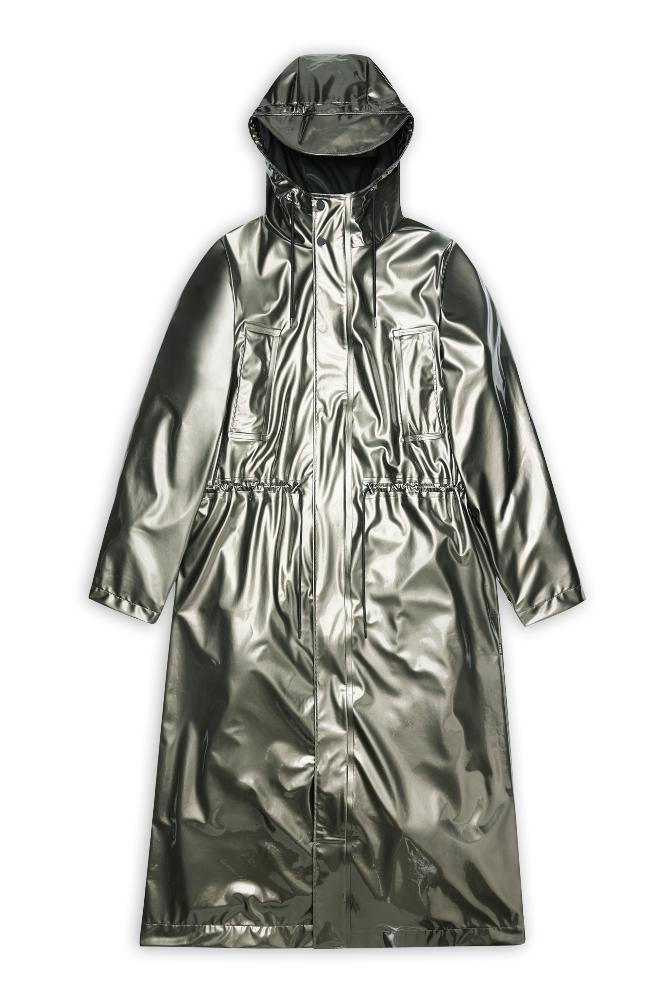 RAINS Bold Longest Jacket Raven Jacket