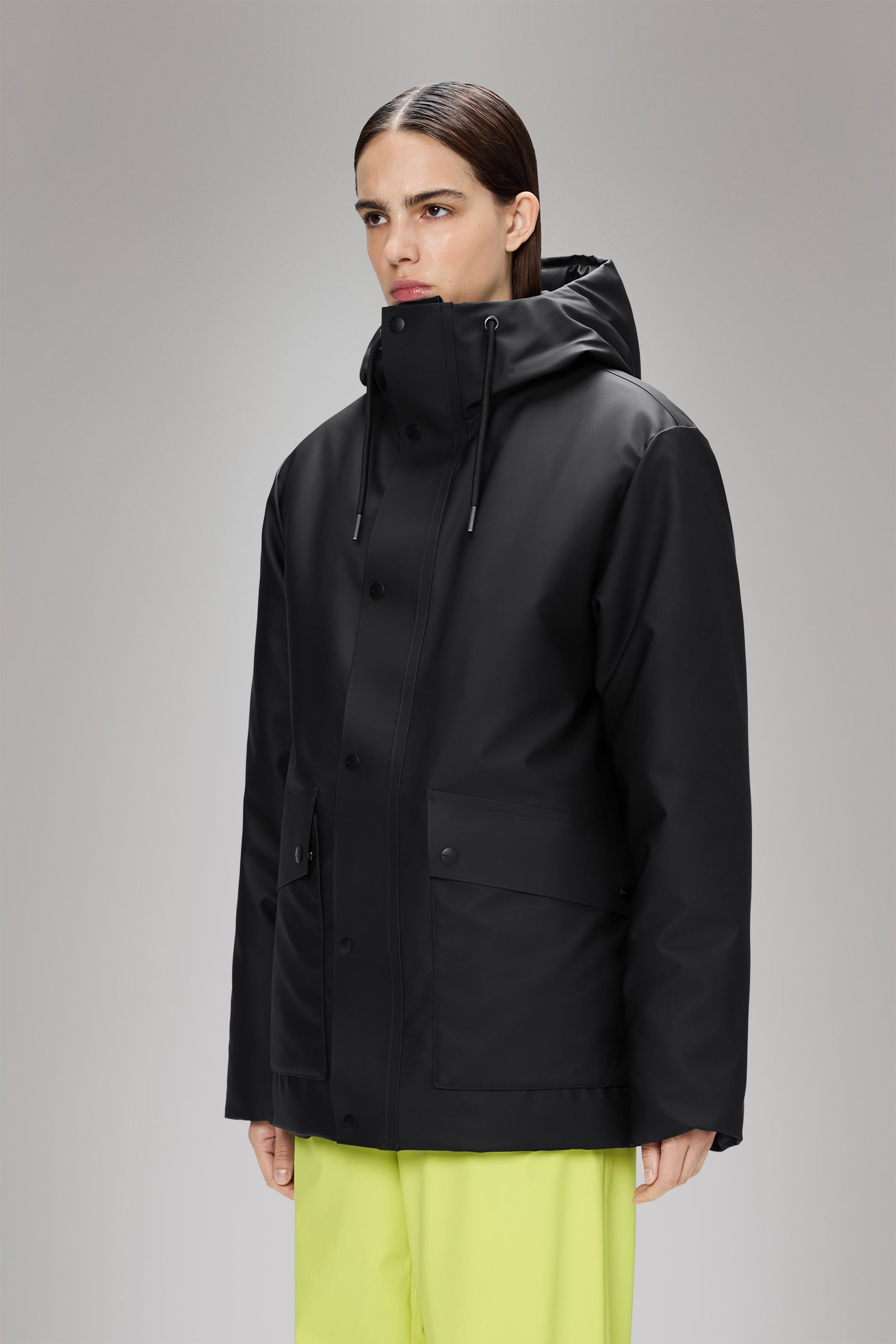 RAINS Nome Parka Black Jacket