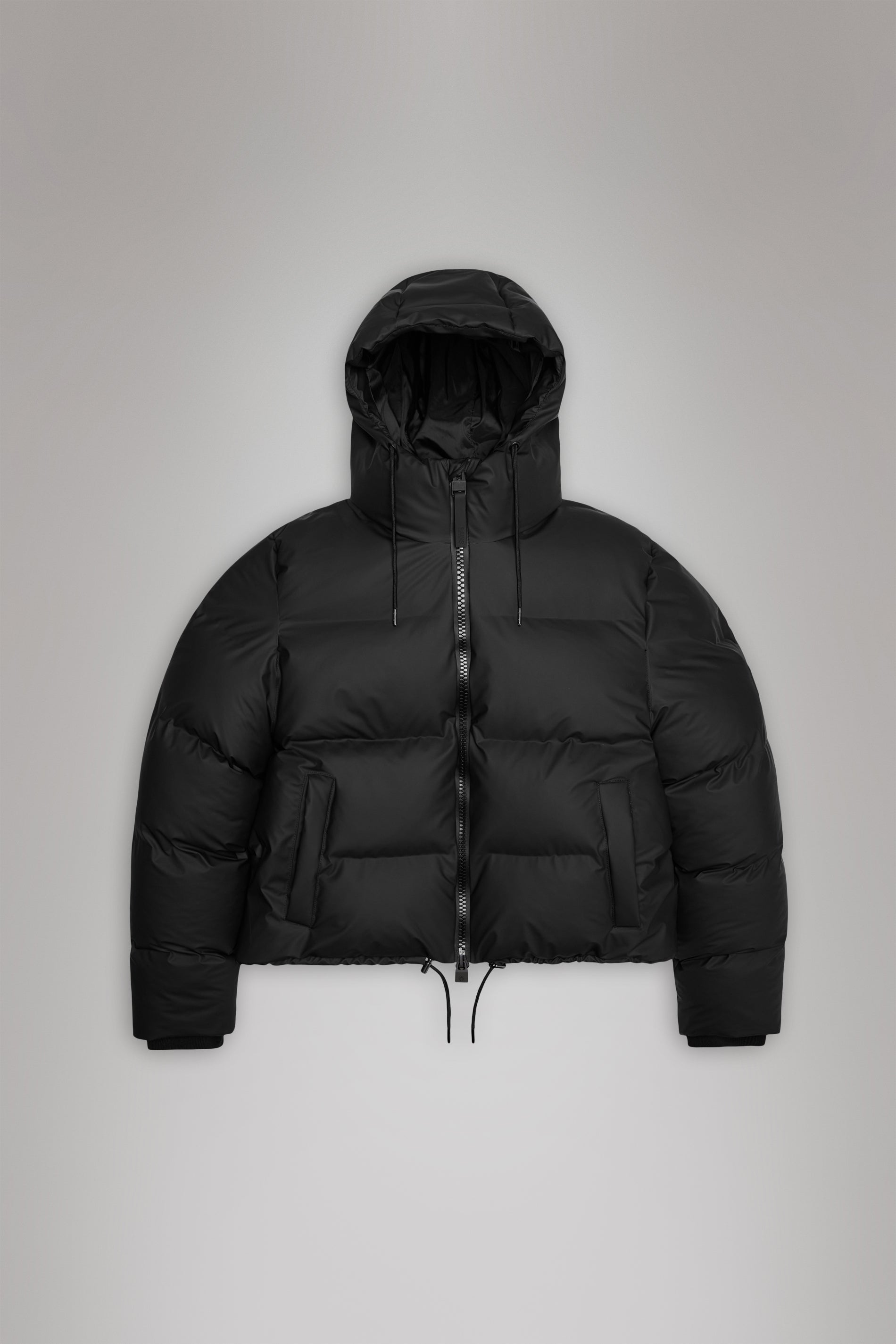 RAINS Alta Short Puffer Jacket Black Jacket