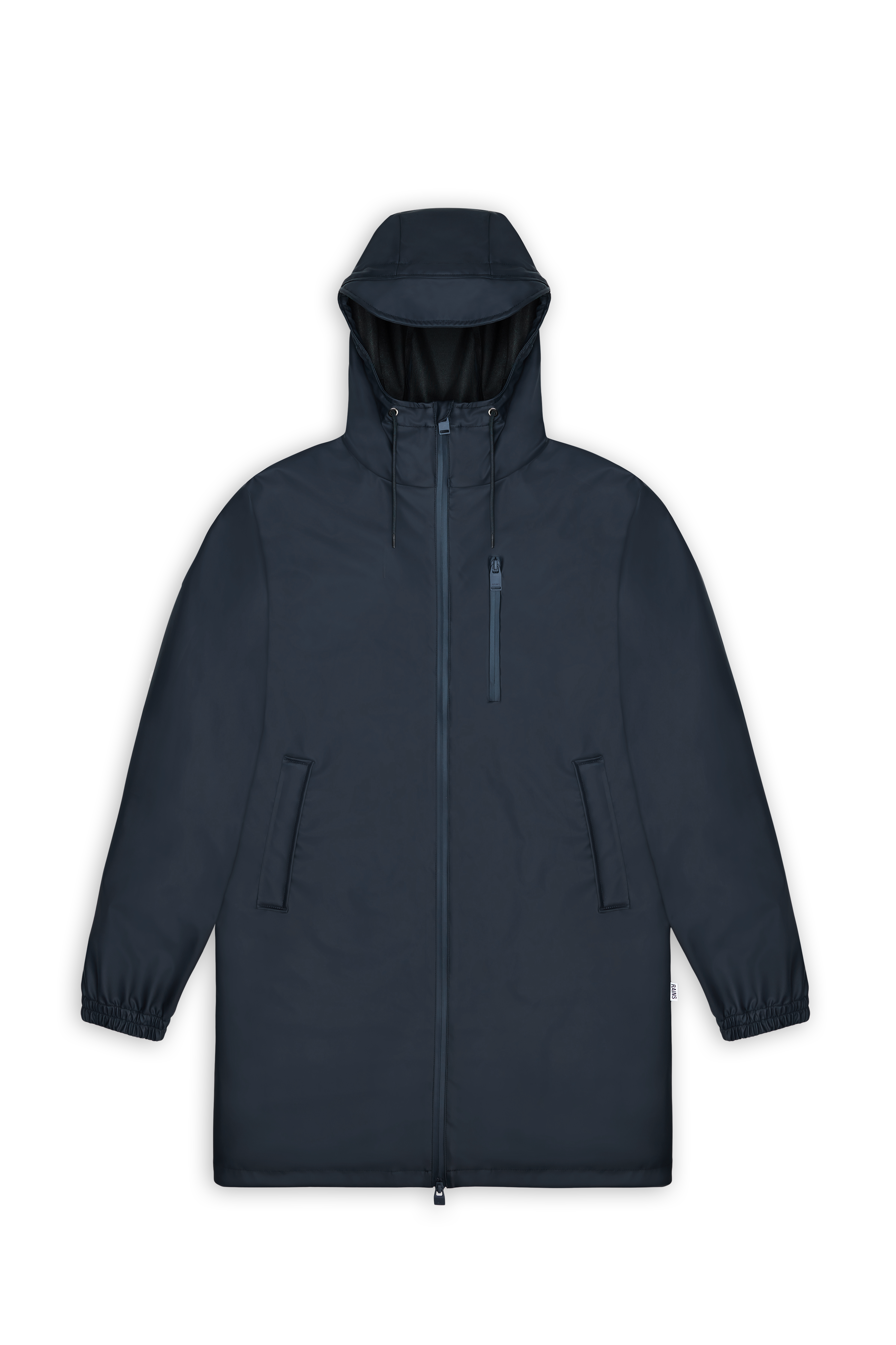 RAINS Long Storm Breaker Navy Jacket