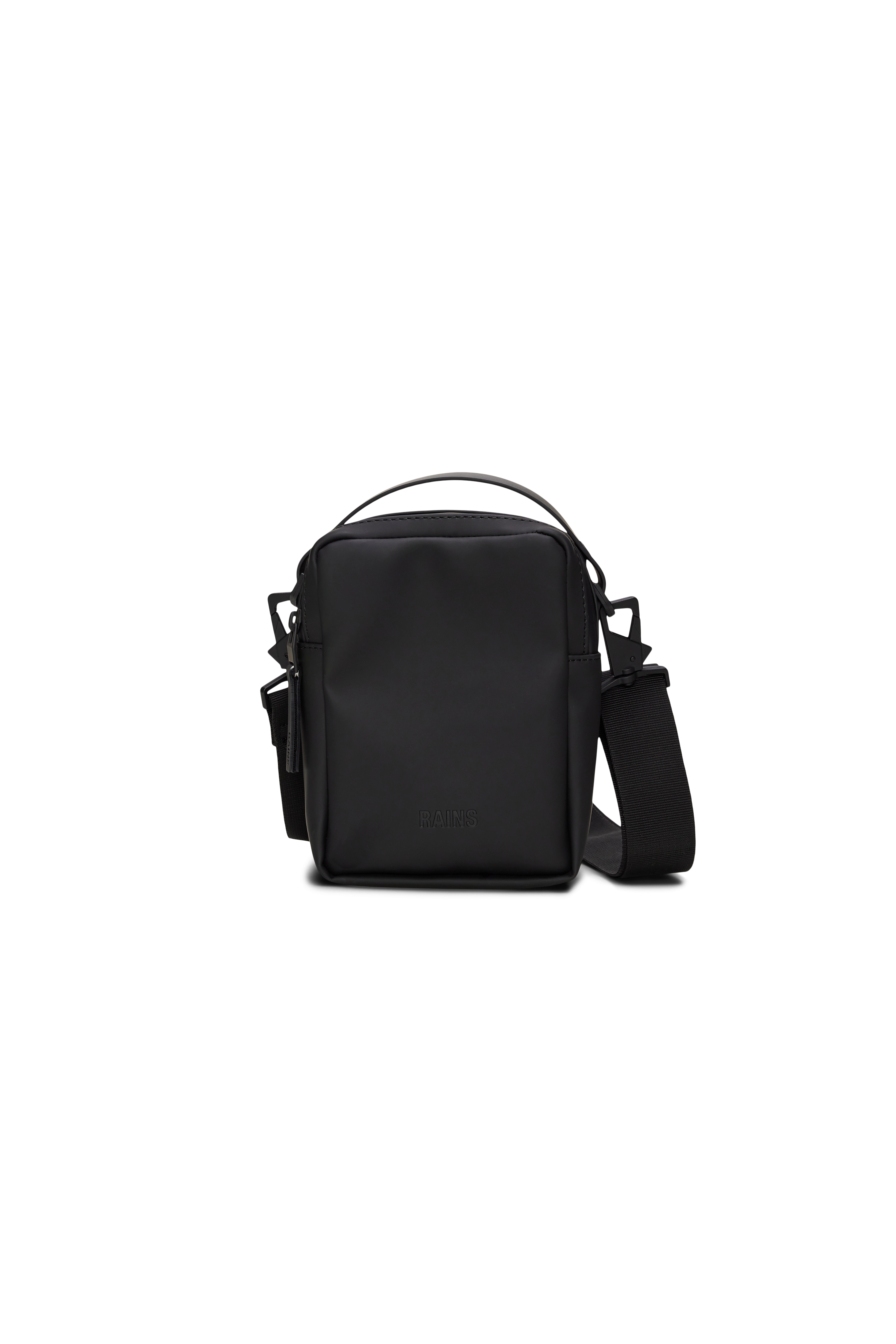 RAINS Reporter Box Bag Black Crossbody